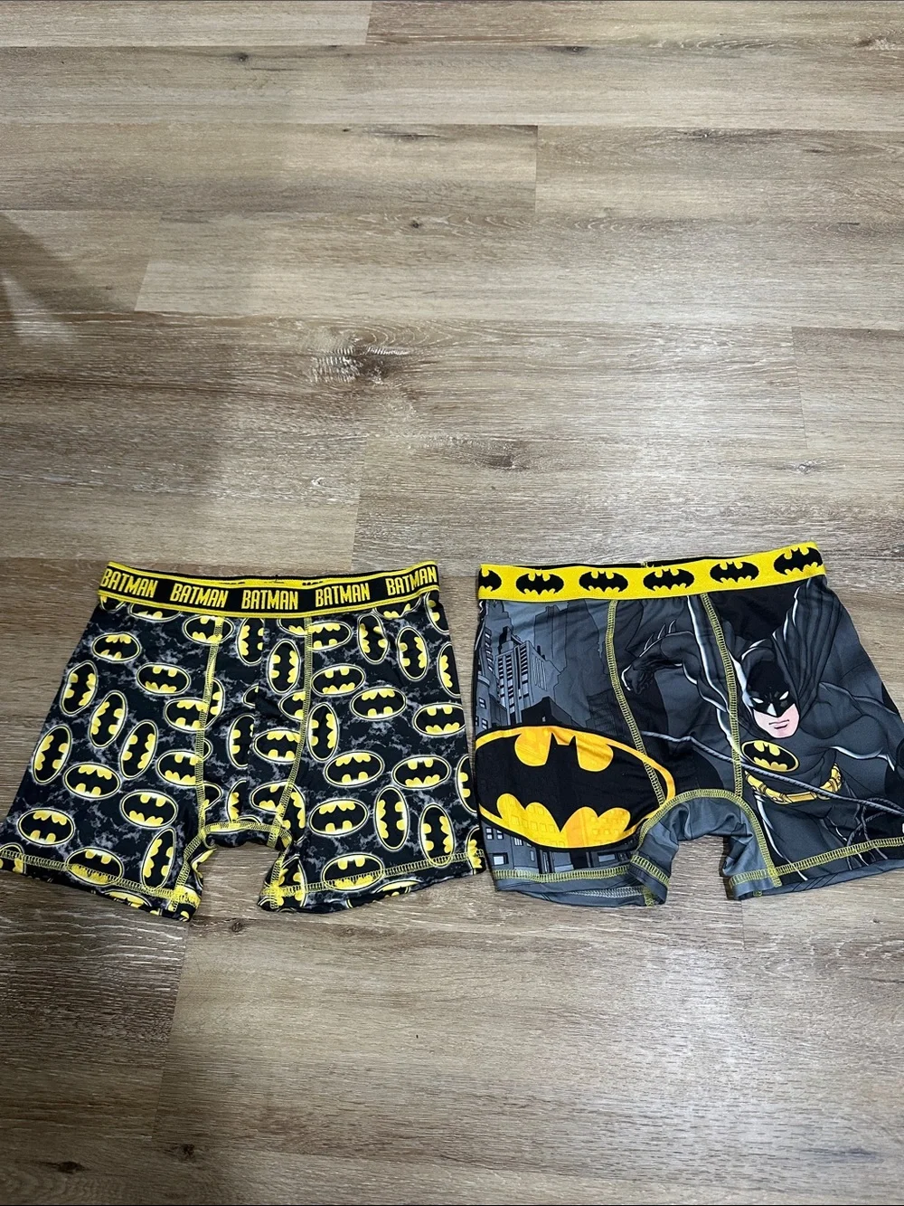 Batman Boys Black & Yellow Boxer Briefs - 2 Pack